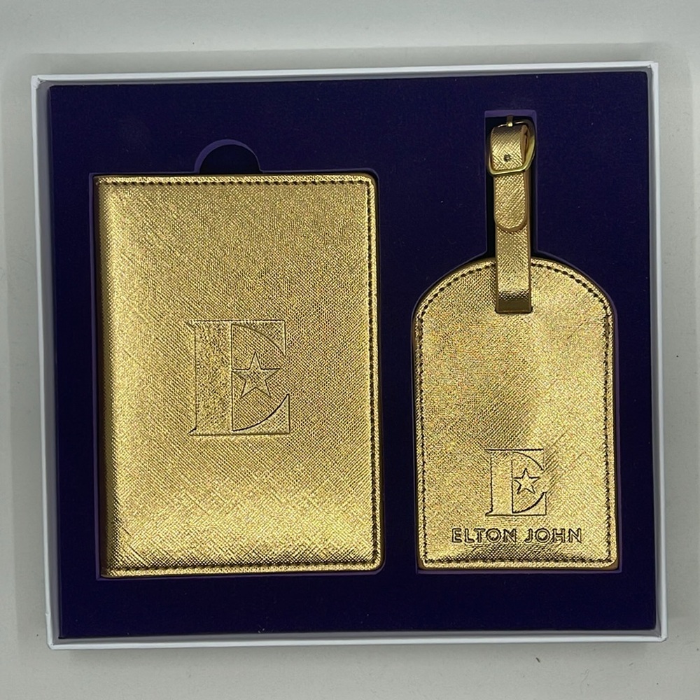 Elton John Farewell Tour passport sleeve and luggage tag